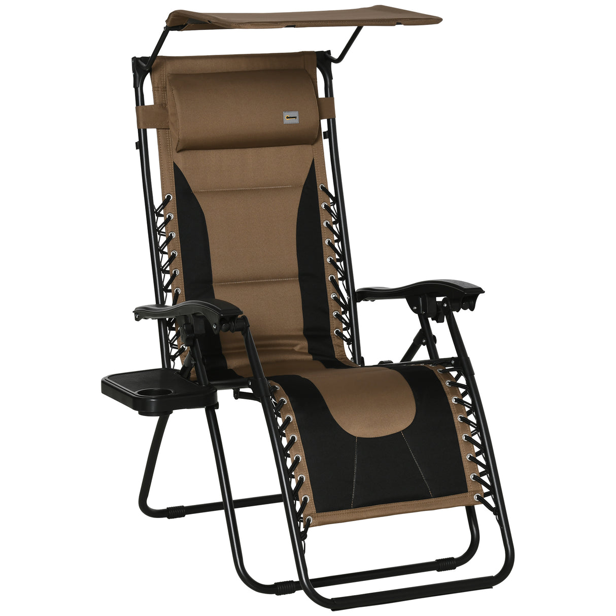 Steel Folding Reclining Zero Gravity Garden Sun Lounger Chair - Velmora