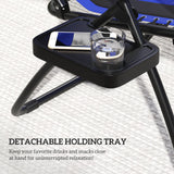 Steel Folding Reclining Zero Gravity Garden Sun Lounger Chair - Velmora