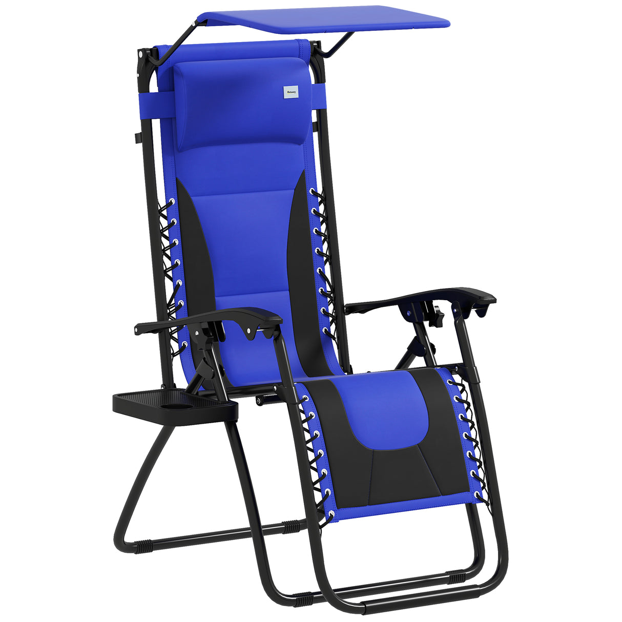 Steel Folding Reclining Zero Gravity Garden Sun Lounger Chair - Velmora