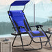 Steel Folding Reclining Zero Gravity Garden Sun Lounger Chair - Velmora