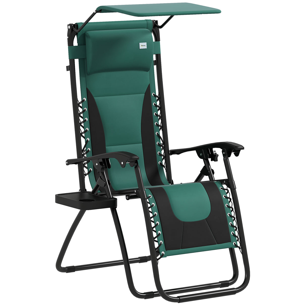 Steel Folding Reclining Zero Gravity Garden Sun Lounger Chair - Velmora