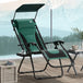 Steel Folding Reclining Zero Gravity Garden Sun Lounger Chair - Velmora