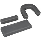 Steel Folding Sun Lounger in Set of 2 With Face Hole And 4-Position Adjustable Backrest - Velmora