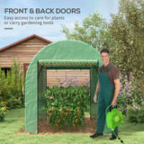 Steel Frame Garden Greenhouse 180cm Wide - Velmora