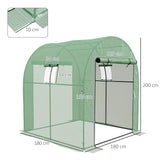 Steel Frame Garden Greenhouse 180cm Wide - Velmora