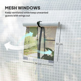 Steel Frame Garden Greenhouse 180cm Wide - Velmora