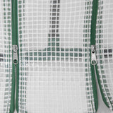 Steel Frame Garden Greenhouse 180cm Wide With Zipped Door - Velmora