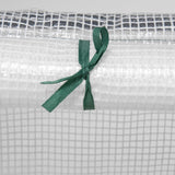 Steel Frame Garden Greenhouse 180cm Wide With Zipped Door - Velmora