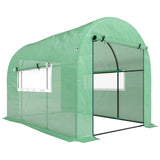 Steel Frame Garden Greenhouse 200cm Wide - Velmora