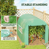 Steel Frame Garden Greenhouse 200cm Wide - Velmora