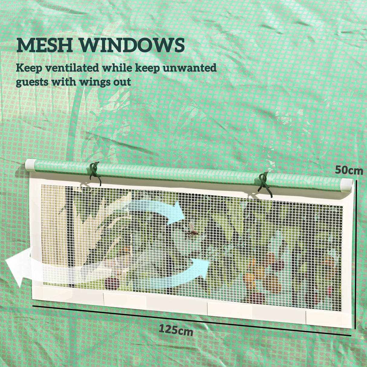 Steel Frame Garden Greenhouse 200cm Wide - Velmora