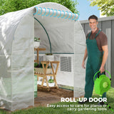 Steel Frame Garden Greenhouse 200cm Wide - Velmora