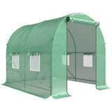 Steel Frame Garden Greenhouse 245cm Length - Velmora