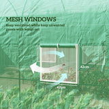 Steel Frame Garden Greenhouse 245cm Length - Velmora