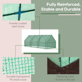 Steel Frame Garden Greenhouse 270cm Wide With Zipped Door - Velmora