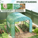 Steel Frame Garden Greenhouse 300cm Wide - Velmora