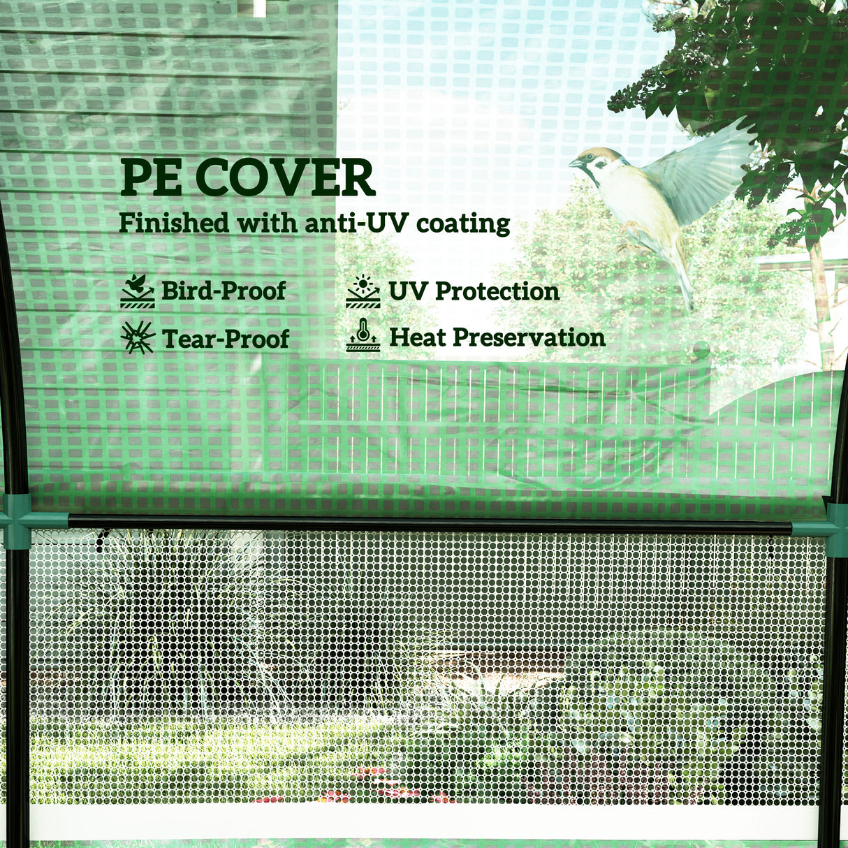 Steel Frame Garden Greenhouse 300cm Wide - Velmora