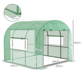 Steel Frame Garden Greenhouse 300cm Wide - Velmora