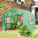 Steel Frame Garden Greenhouse 300cm Wide - Velmora