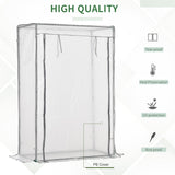 Steel Frame Garden Tomato Greenhouse With Roll-UP Door - Velmora