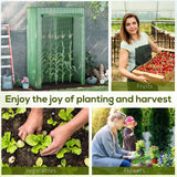 Steel Frame Garden Tomato Greenhouse With Roll-UP Door - Velmora