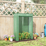 Steel Frame Garden Tomato Greenhouse With Roll-UP Door - Velmora