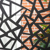Steel Freestanding Garden Partition Screen With Stand 198cm Wide - Velmora