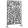 Steel Freestanding Garden Partition Screen With Stand 198cm Wide - Velmora