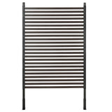 Steel Garden Fence With 2 Standing Ways 93cm Wide - Velmora