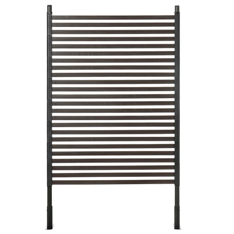 Steel Garden Fence With 2 Standing Ways 93cm Wide - Velmora