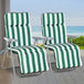 Steel Garden Sun Lounger in Set of 2 With Cushions With Adjustable Backrest - Velmora