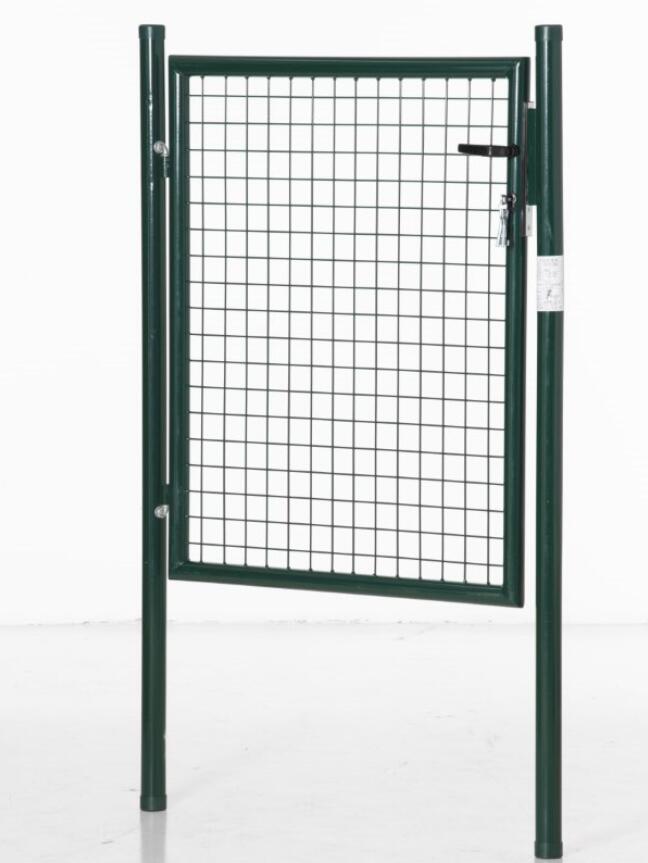 Steel Green Garden Gate With Lock And 3 Keys 97cm Wide - Velmora