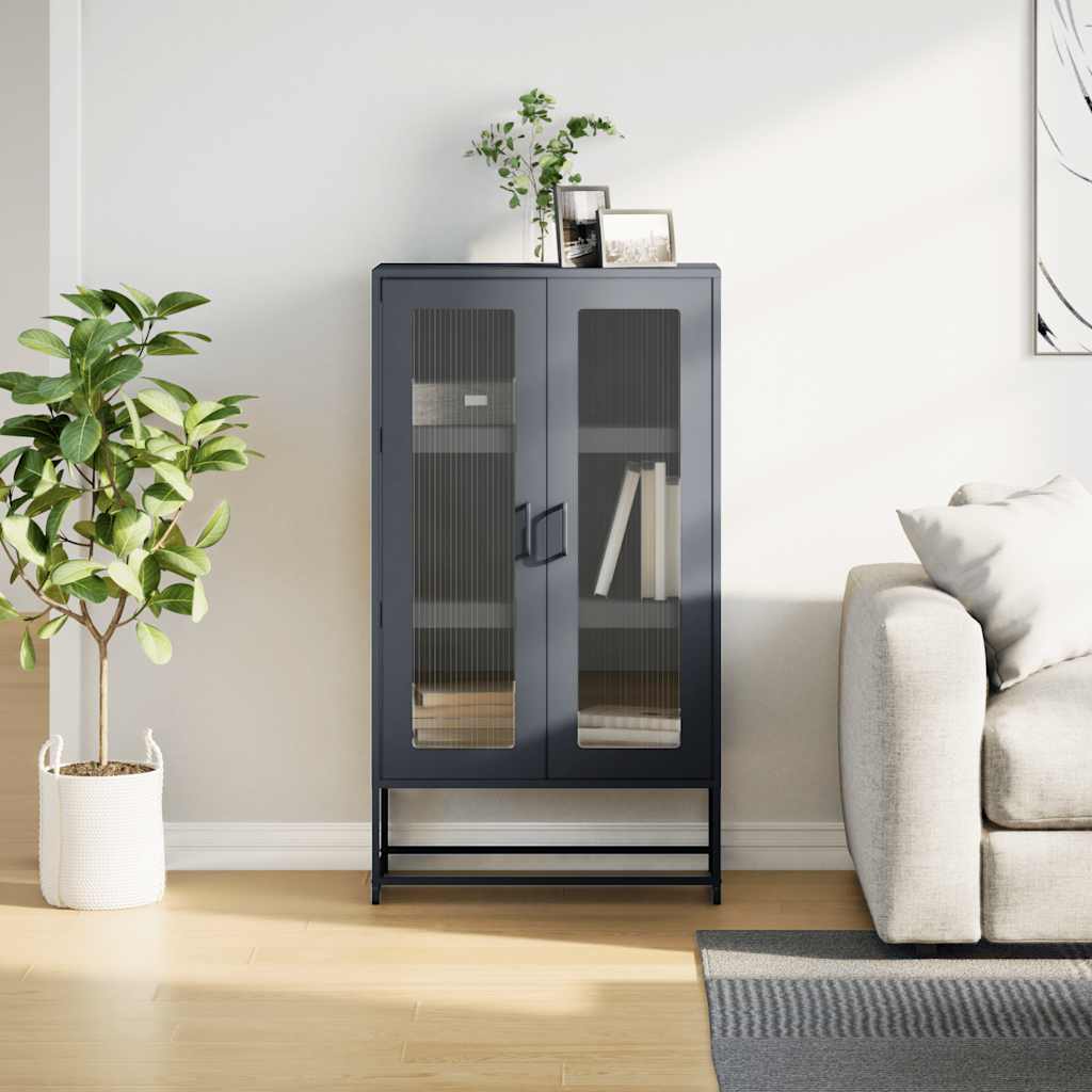 Steel Highboard 68cm Wide With 2 Doors - Vantage Home