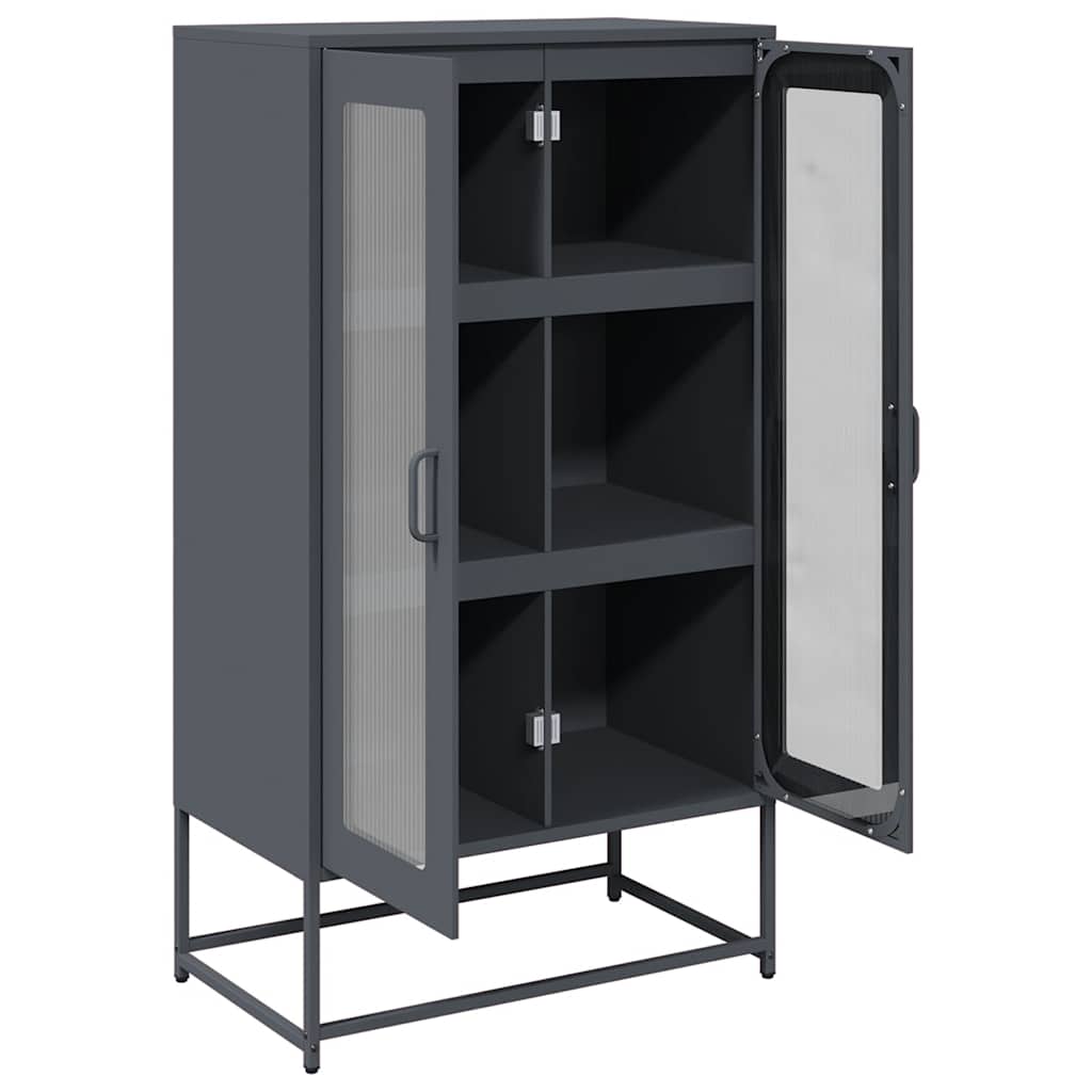 Steel Highboard 68cm Wide With 2 Doors - Vantage Home