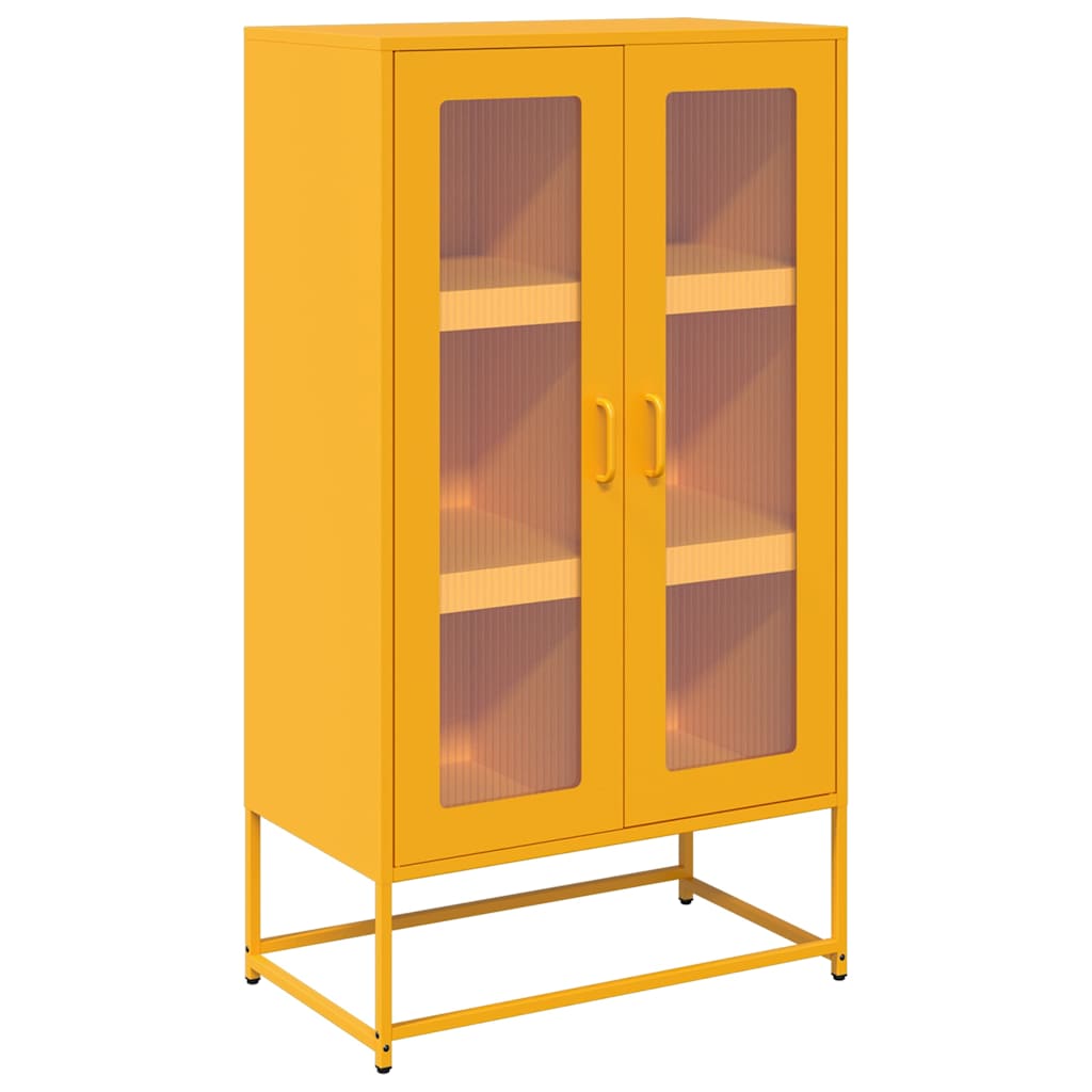 Steel Highboard 68cm Wide With 2 Doors - Vantage Home