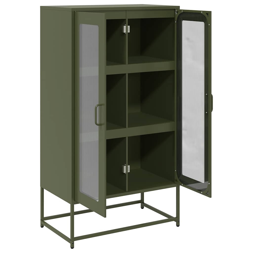 Steel Highboard 68cm Wide With 2 Doors - Vantage Home