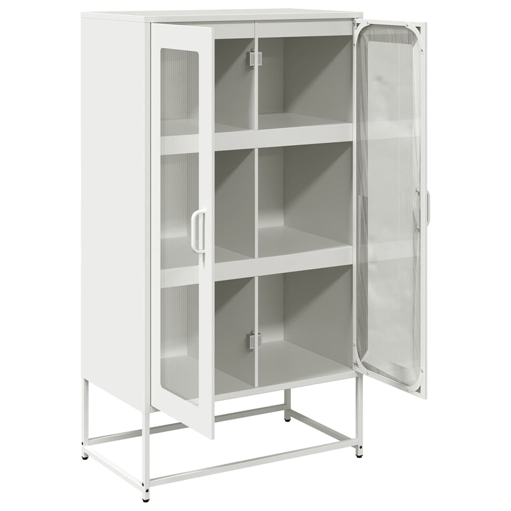 Steel Highboard 68cm Wide With 2 Doors - Vantage Home