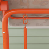 Steel Kids 2 Seater Garden Swing Chair With Adjustable Canopy And Safety Belt - Velmora