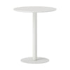 Steel Kitchen Dining Table Round for 2 People With Steel Base - Velmora