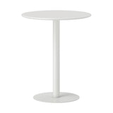 Steel Kitchen Dining Table Round for 2 People With Steel Base - Velmora