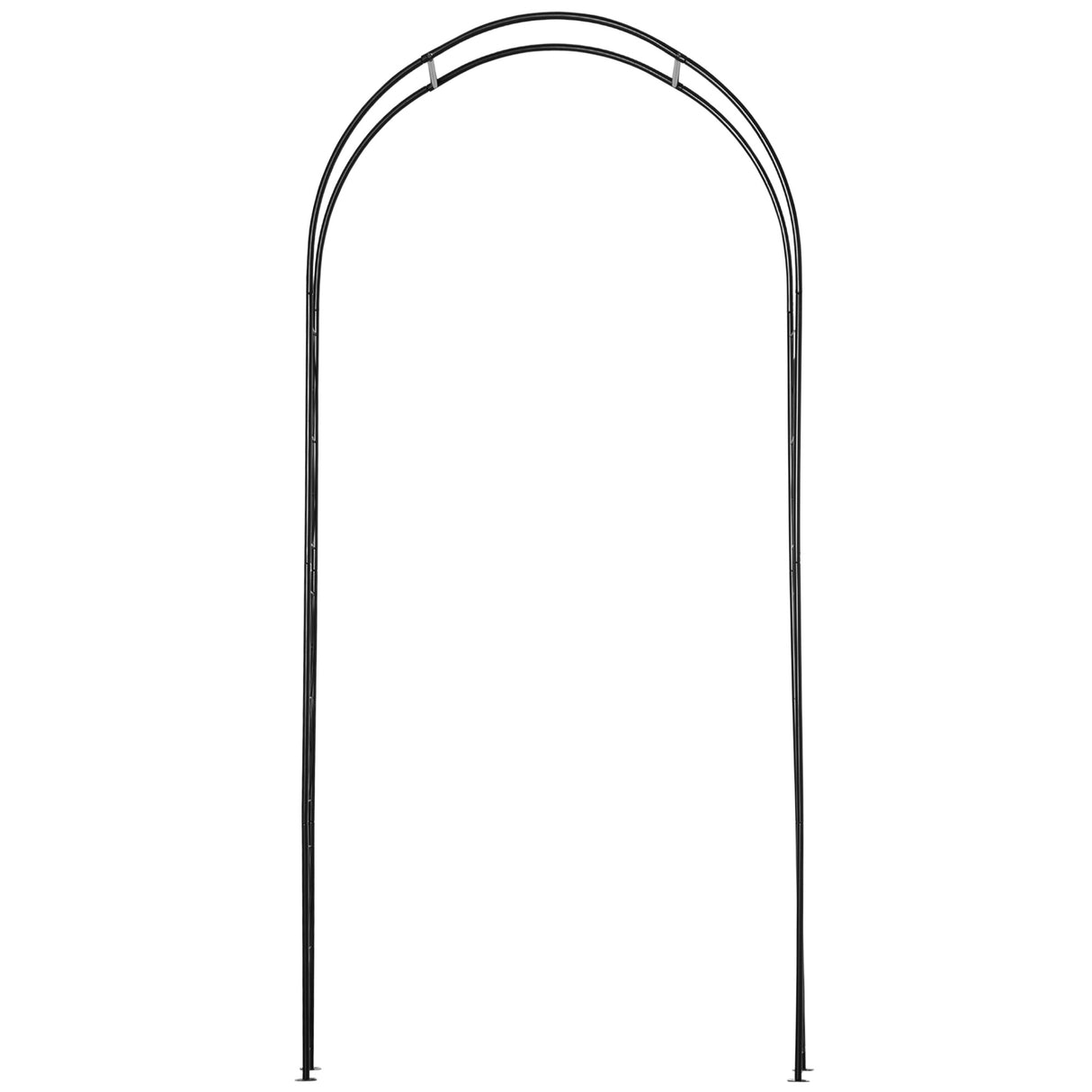 Steel Outdoor Garden Arch Trellis 230cm High - Velmora