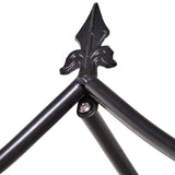 Steel Outdoor Garden Arch Trellis 250cm High - Velmora