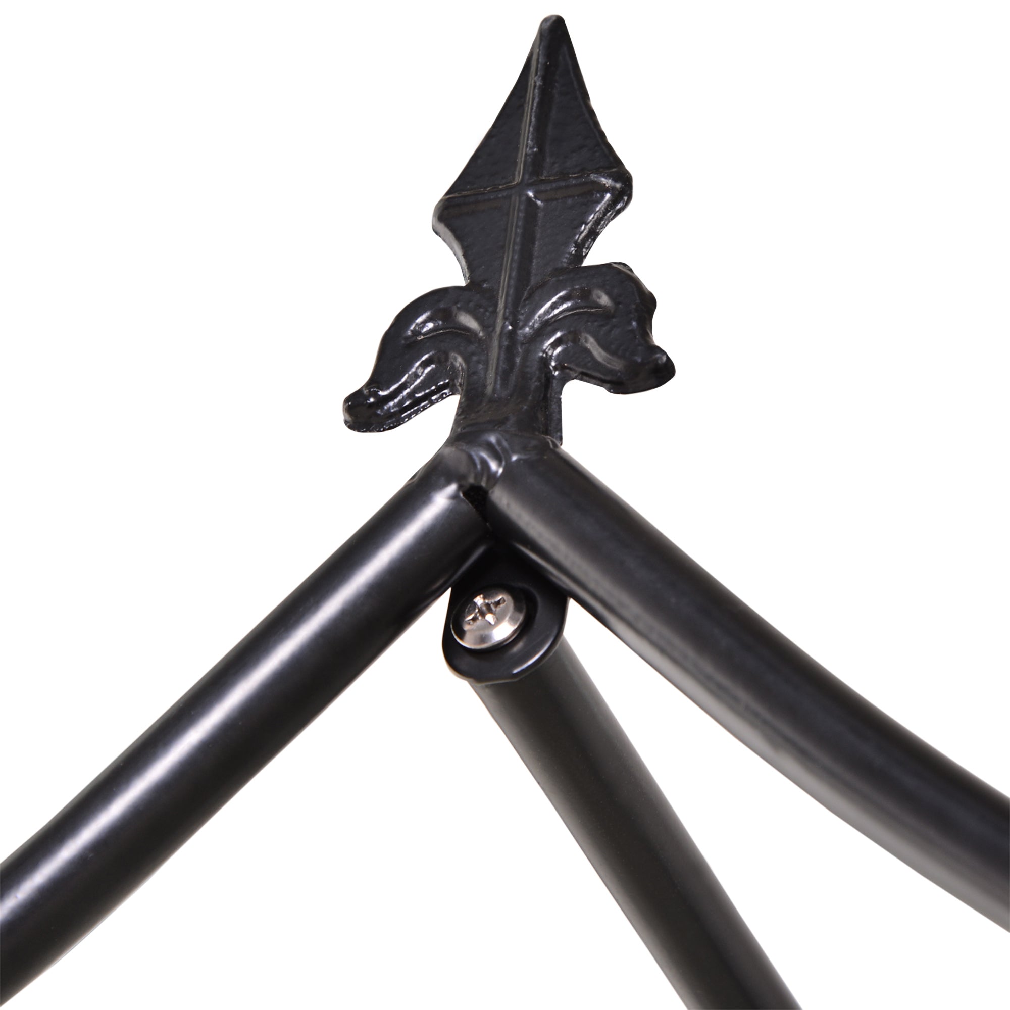Steel Outdoor Garden Arch Trellis 250cm High - Velmora