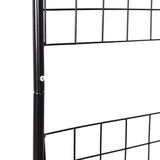 Steel Outdoor Garden Arch Trellis 250cm High - Velmora