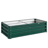 Steel Outdoor Garden Planter Box 120cm Wide - Velmora