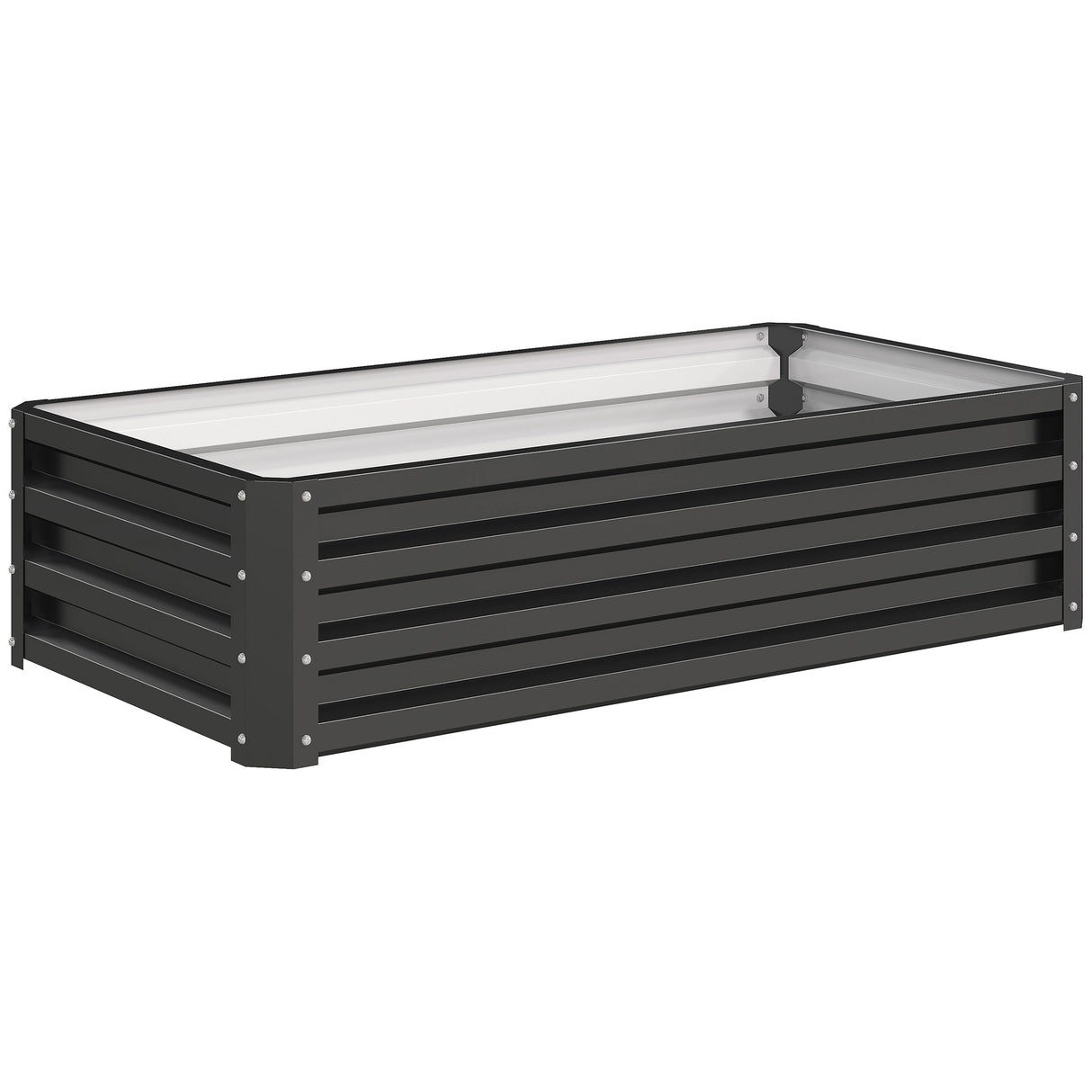 Steel Outdoor Garden Planter Box 120cm Wide - Velmora