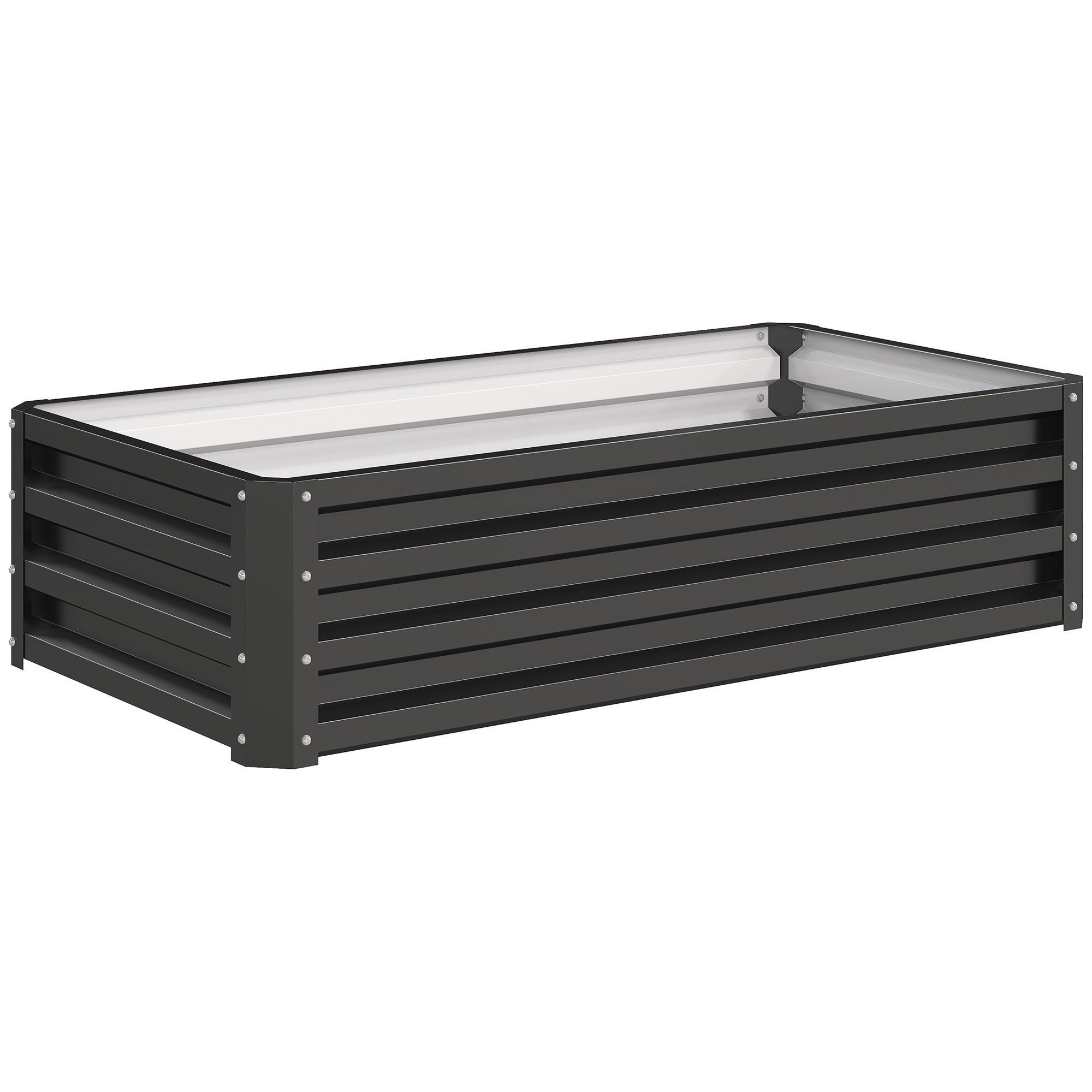 Steel Outdoor Garden Planter Box 120cm Wide - Velmora