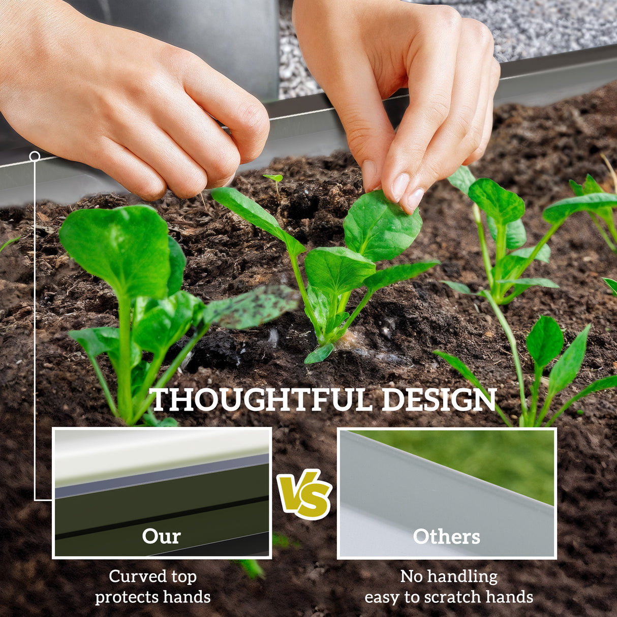Steel Outdoor Garden Planter Box 120cm Wide - Velmora
