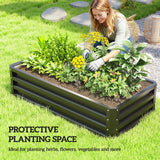 Steel Outdoor Garden Planter Box 120cm Wide - Velmora