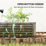 Steel Outdoor Garden Planter Box 120cm Wide - Velmora